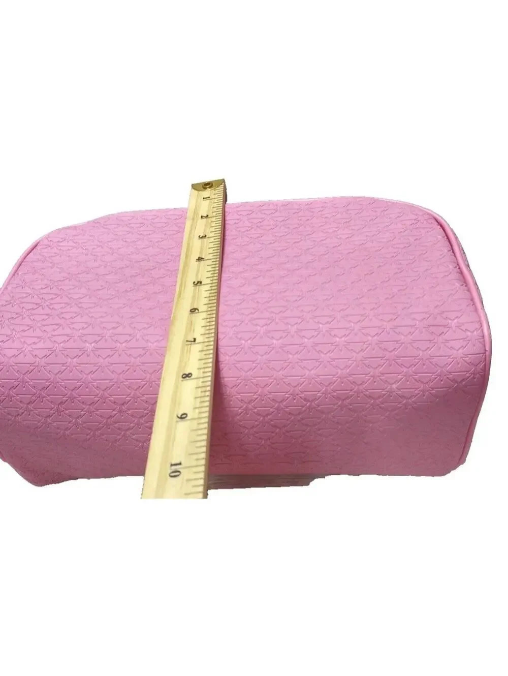 Large Pink Star Cosmetics Double Zip Makeup Bag, Pink, Big Travel Toiletry Carry